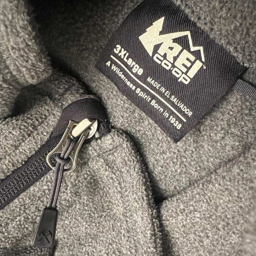 REI Full Zip Fleece Jacket Mens 3XL - Picture 6 of 11